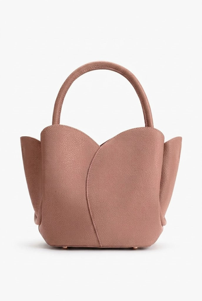 Melie Bianco Tulip Top-Handle Crossbody Tote - Rose – Lithologie Co.