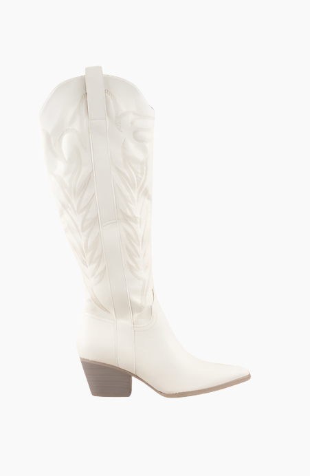Samara Western White Cowboy Boots