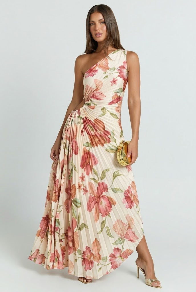 coral asymmetrical dress Plus Size Cut Out Sleeveless Criss Cross, Burning Romance Maxi Dress in Coral, Size 1X, For Vacation