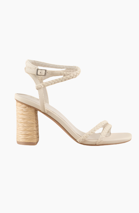 Zoella Braided Straw Block Heeled Sandal - Main Image