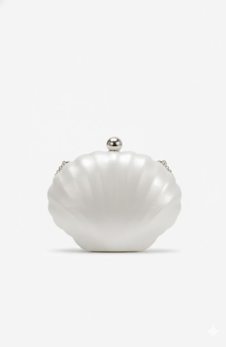Melie Bianco Venus Pearl Shell Crossbody Clutch Bag – Lithologie Co.