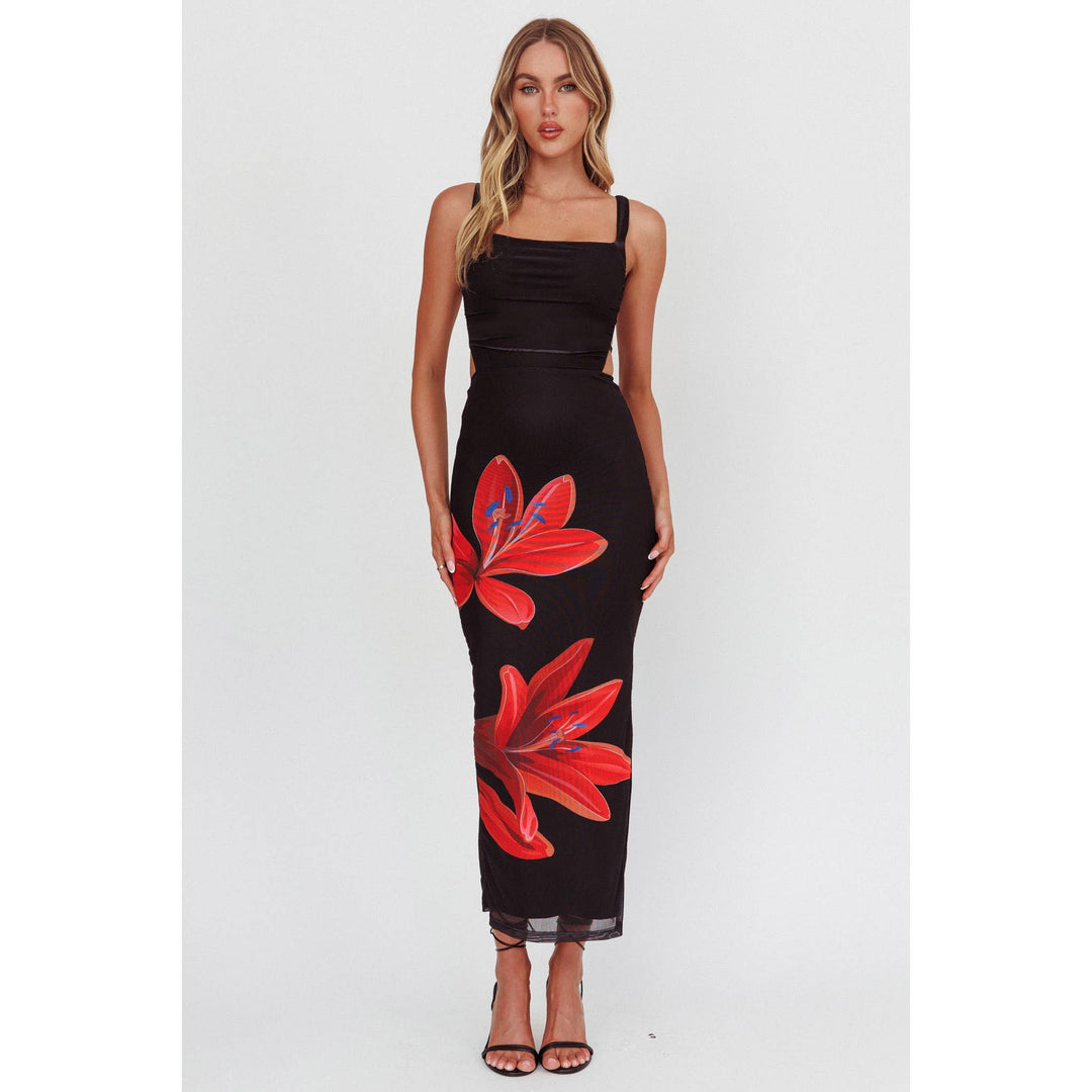 Dream Crush Lace-Up Back Maxi Dress