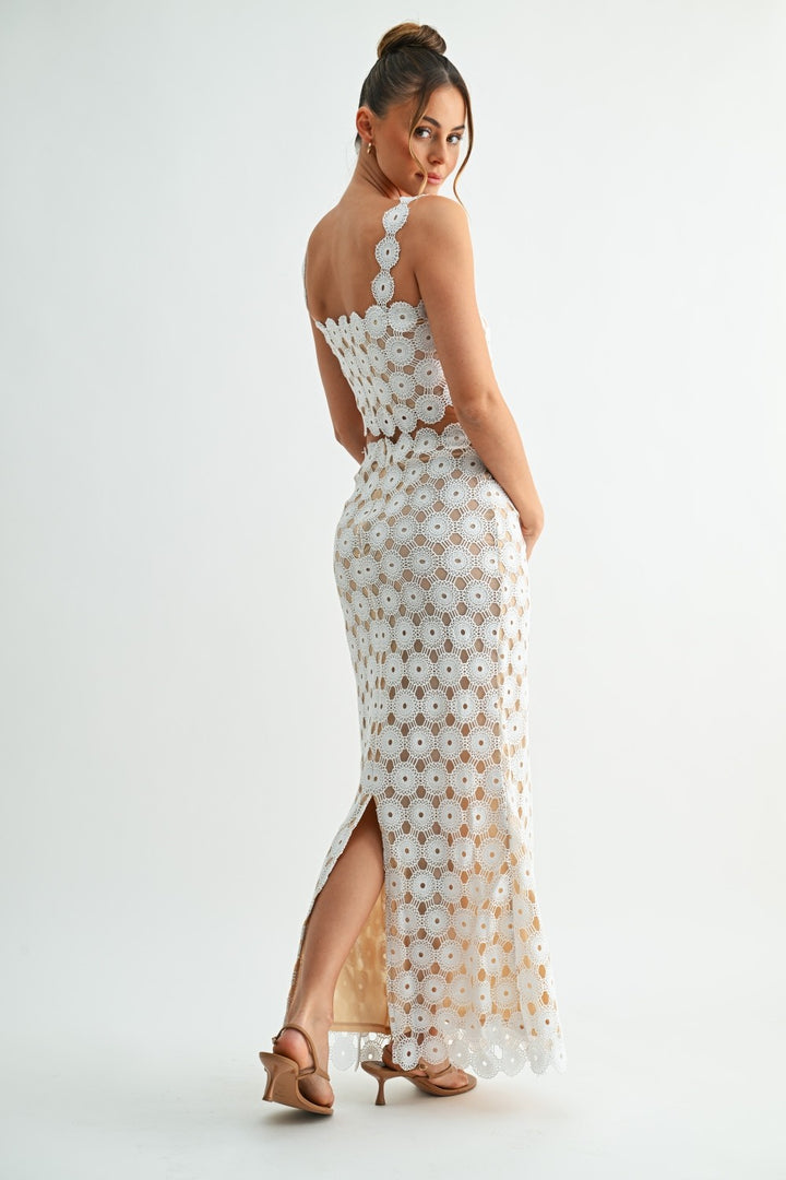 The White Villa Lace Maxi Set