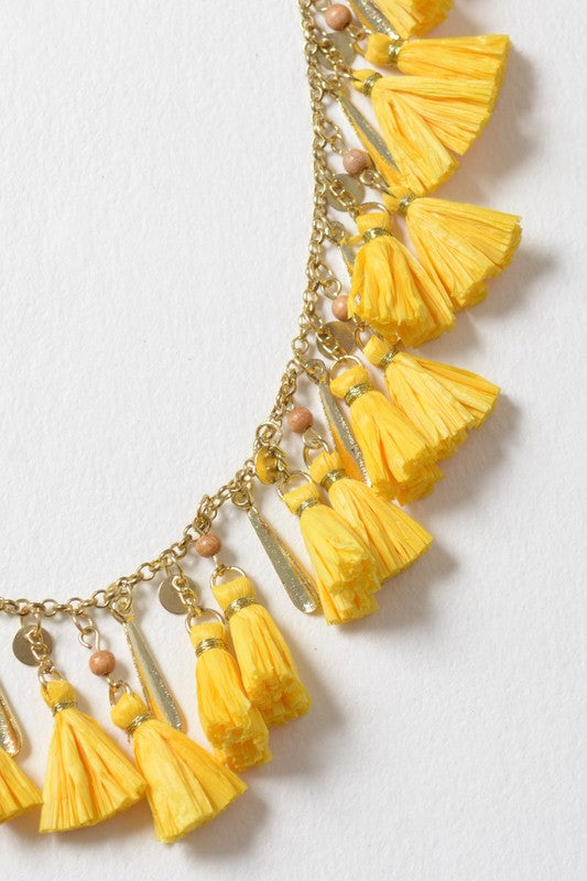 Weekend Getaway Tassel Necklace