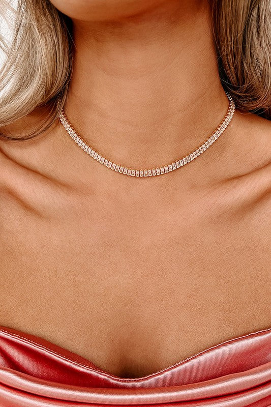Glistening Glamour Choker Necklace