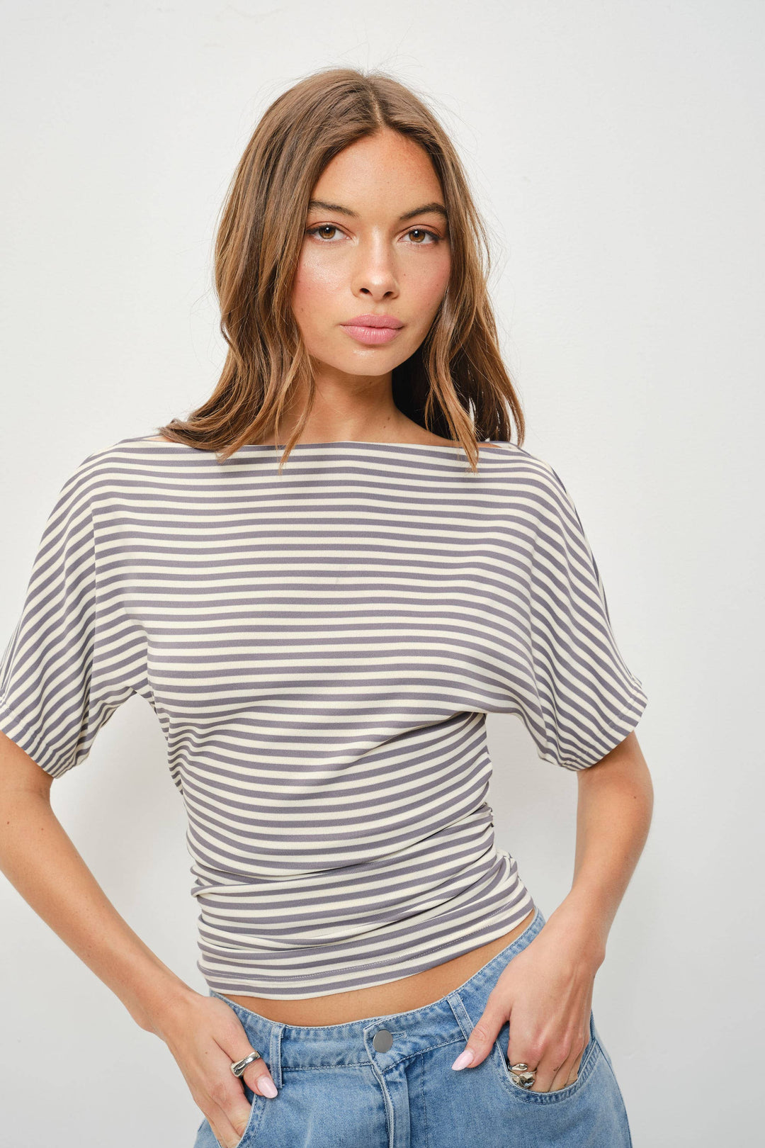 Coffee Run Stripe Tee