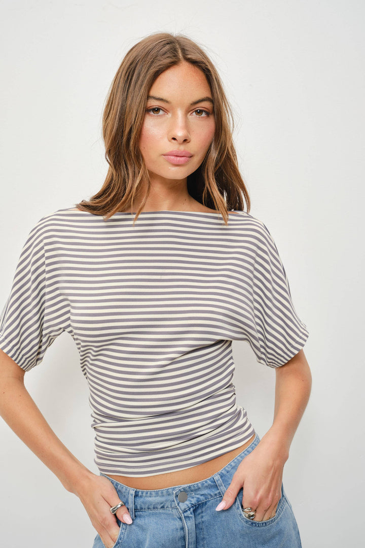 Coffee Run Stripe Tee
