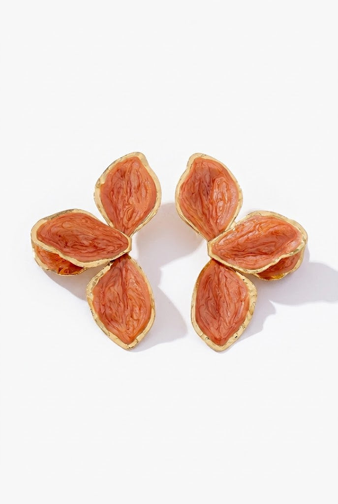 Glossy Petal Earrings