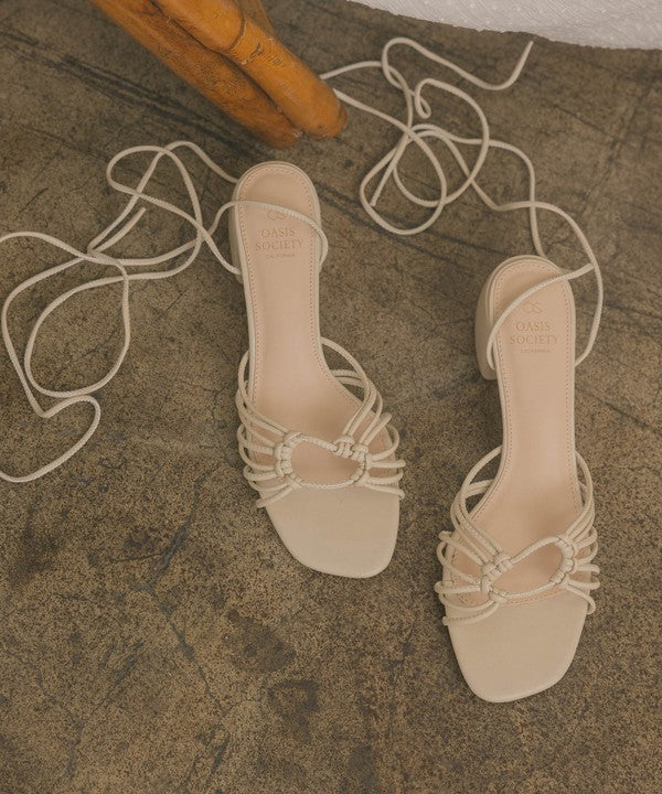 Celia Strappy Lace Up Heels - Final Sale