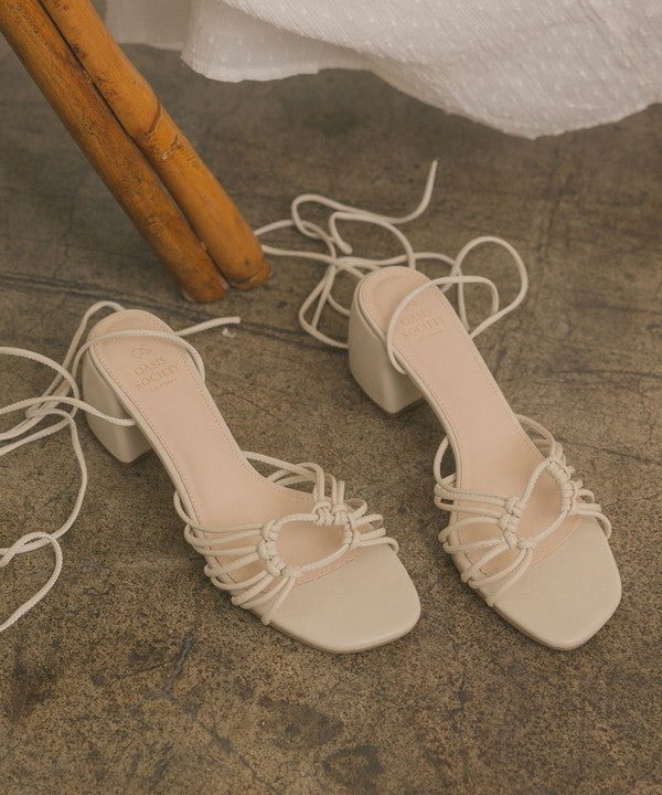 Celia Strappy Lace Up Heels - Final Sale