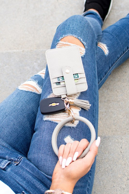 Key Ring Wallet Bracelet