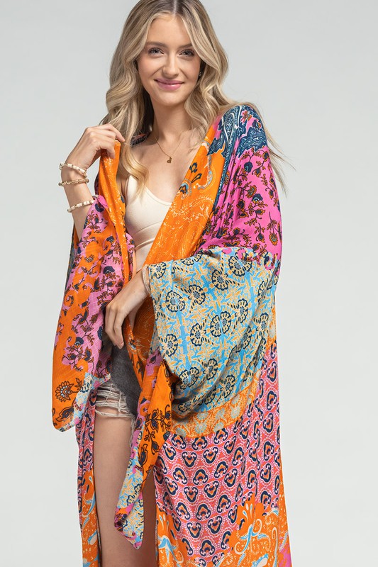 Antonella Printed Duster Kimono