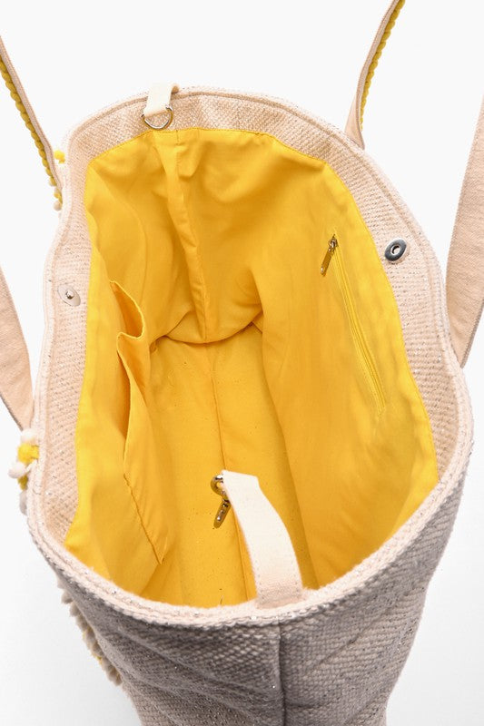 Make Lemonade Woven Tote Bag
