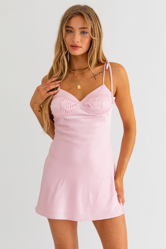 All Dolled Up Blush Pink Mini Dress