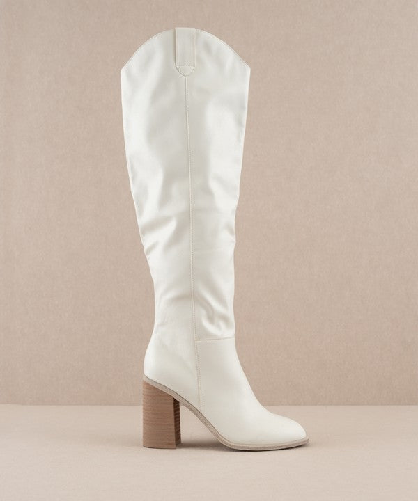 Saint Knee High Block Heel Boots - Main Image