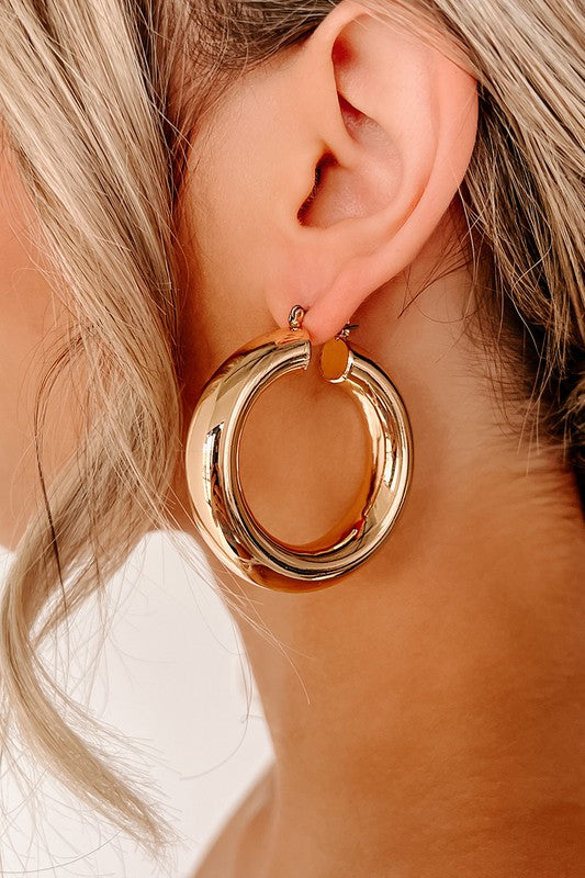 Polished to Perfection Chunky Hoops