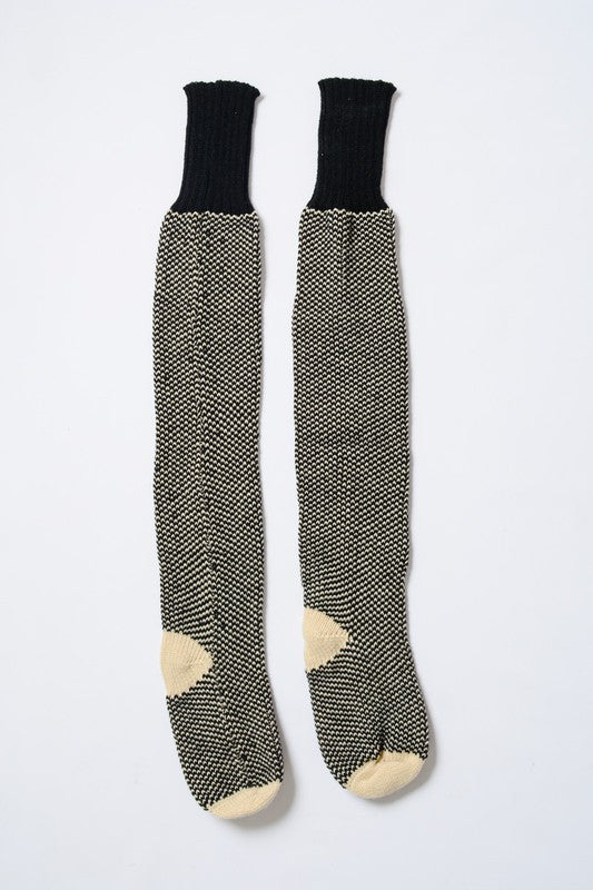 Open Work Ribbed Knit Lounge Socks