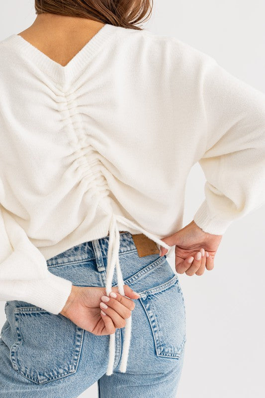 Winter Is Calling Cropped Sweater