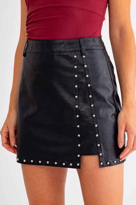 Fate Studded Mini Skirt - Final Sale