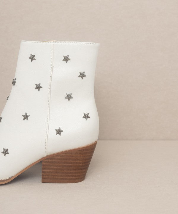 Audrie Star Studded Western Booties