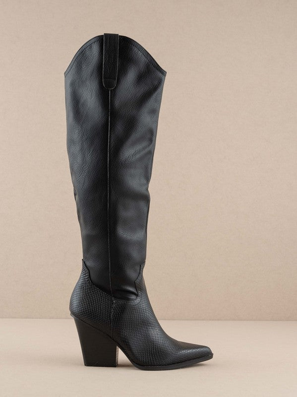 Sandalwood Western Knee High Boots