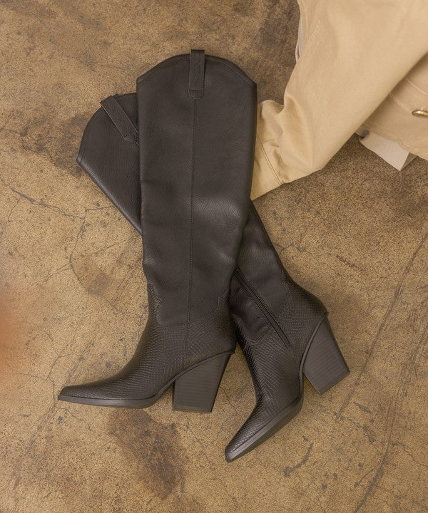 Sandalwood Western Knee High Boots