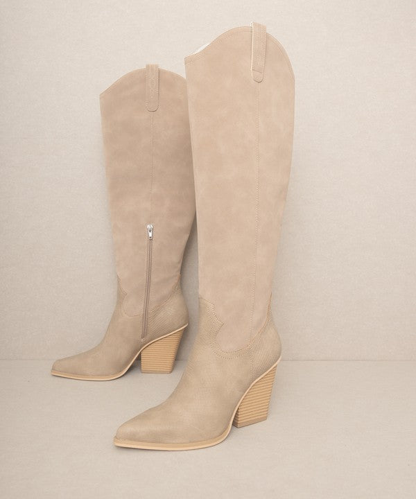 Sandalwood Western Knee High Boots