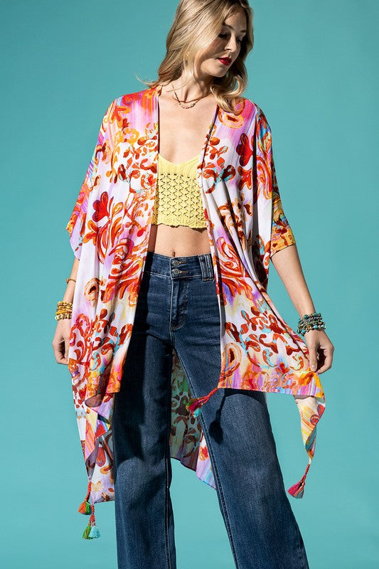 Marshmella Open Front Kimono