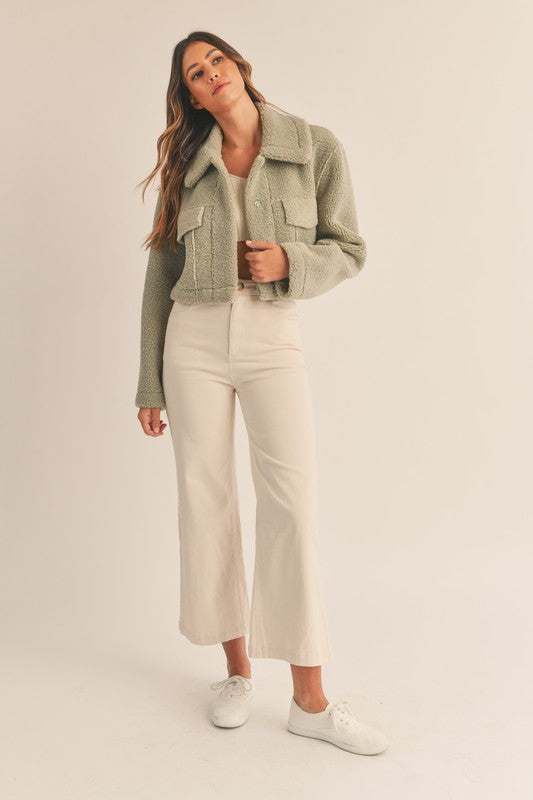 Leavenworth Sherpa Cropped Jacket - Final Sale