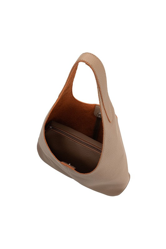 Hermes Massai Brown Clemence Leather Shoulder Crossbody Bag