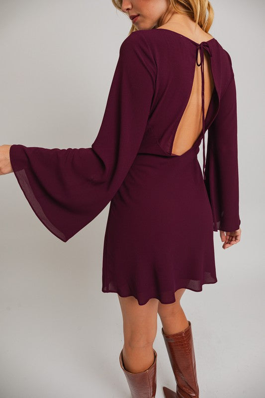 Beverly Bell Sleeve Mini Dress - Medium - Final Sale