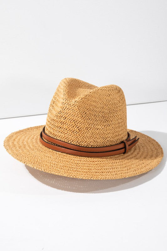 Western Dreamer Woven Panama Hat - Tan