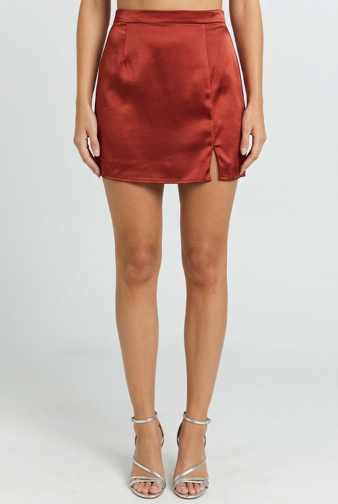 Spotlight Satin Mini Skirt