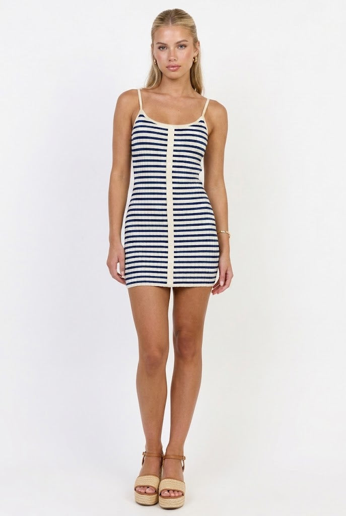 Sail Away Striped Mini Dress