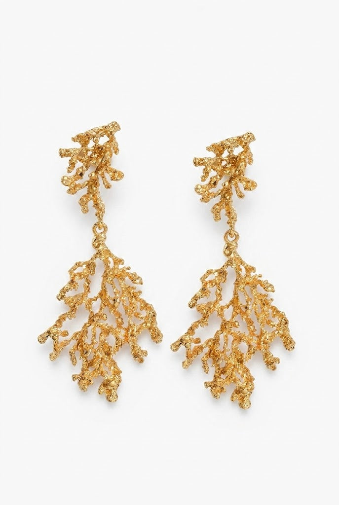 Coral Cascade Earrings