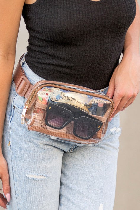 Clear Stadium Belt Sling Bag