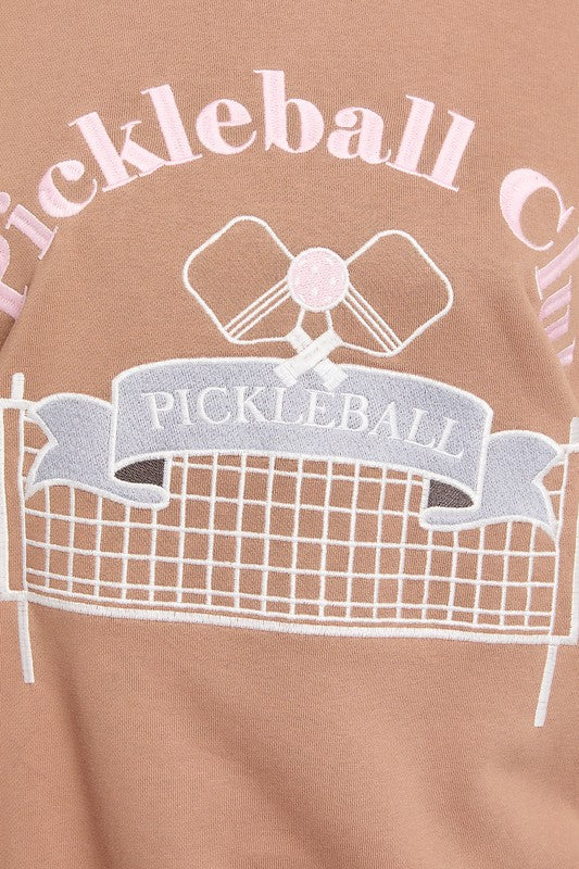 PREORDER - Pickleball Club Crew Neck Pullover Top