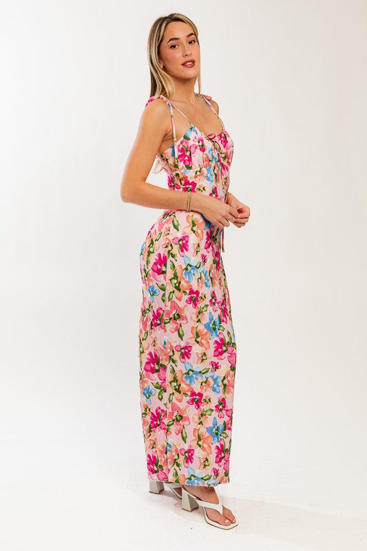 Romance Is In The Air Floral Maxi Dress