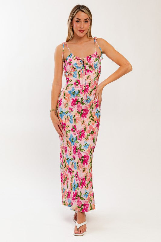 Romance Is In The Air Floral Maxi Dress
