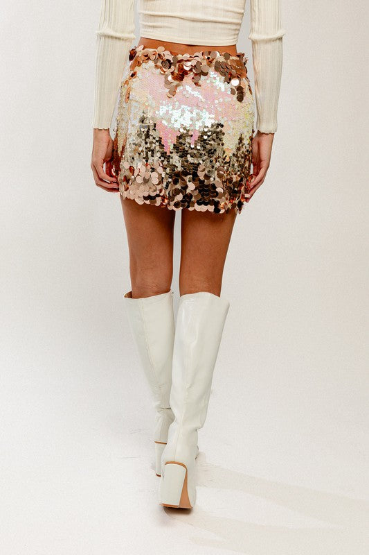 Treasure Trove Sequin Mini Skirt