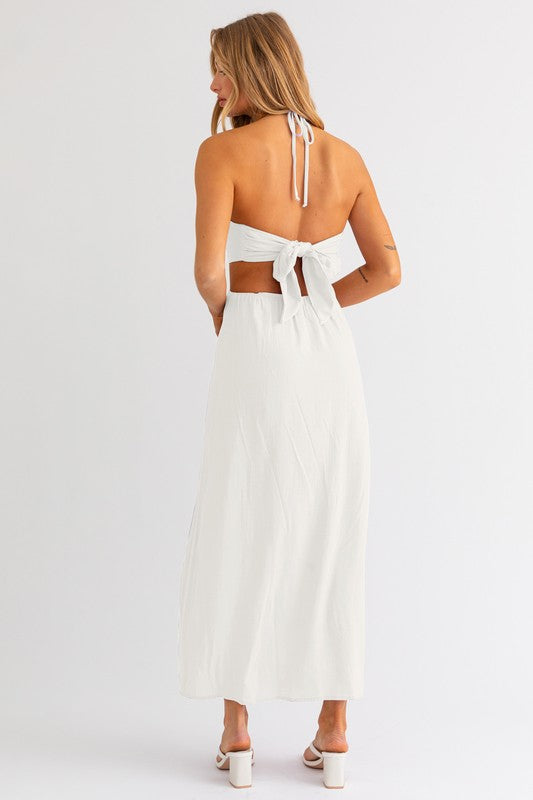 Weekend In Napa Halter Maxi Dress