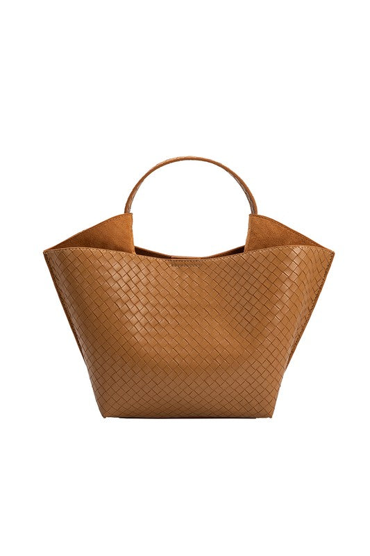 Melie Bianco Terri Recycled Vegan Leather Top Handle Bag