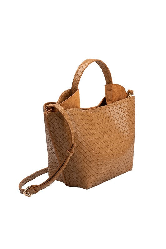 Melie Bianco Terri Recycled Vegan Leather Top Handle Bag