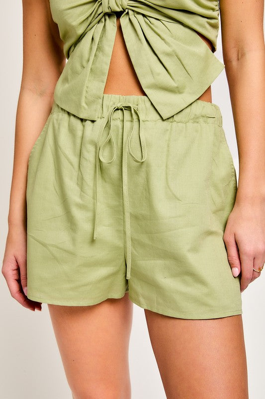 This Aesthetic Linen Shorts