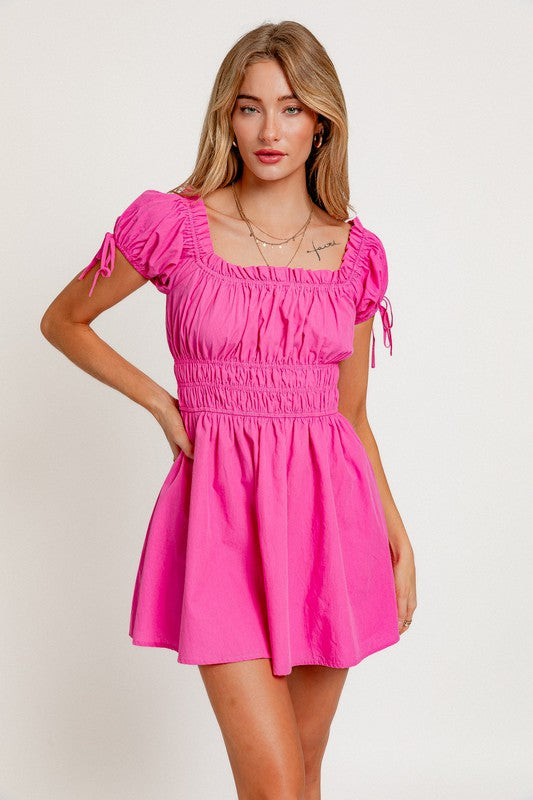Bubbly As Your Drink Off Shoulder Ruffle Mini Dress