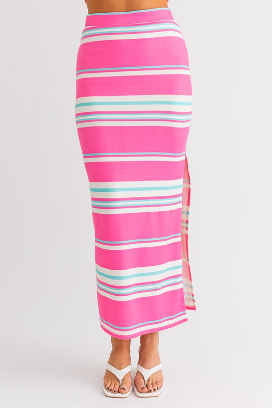 Poolside At Barbie's Fitted Midi Skirt - Final Sale