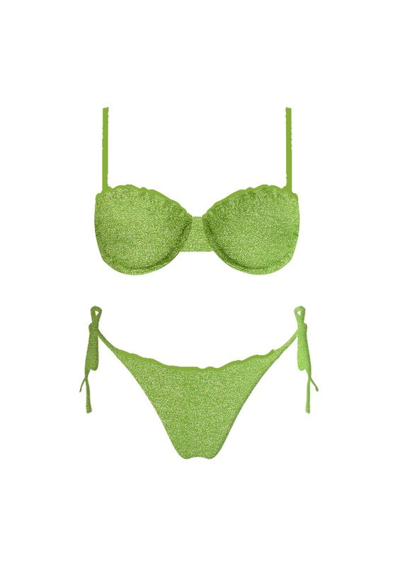 Dreamy Story Sparkly Green Bikini