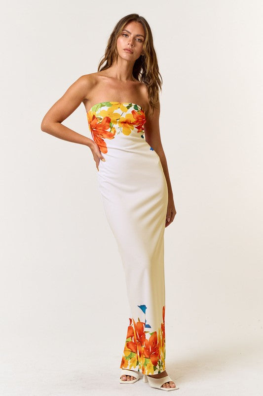 Tropical State Of Mind Maxi Dress - Large - Final Sale