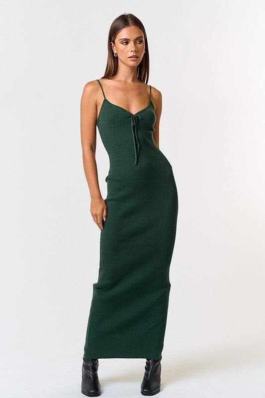 Nahla Knit Sweater Maxi Dress Fall Dresses For Women Final Sale / Green / L Nahla Knit Sweater Maxi Dress Fall Dresses For Women Final Sale / Green / L