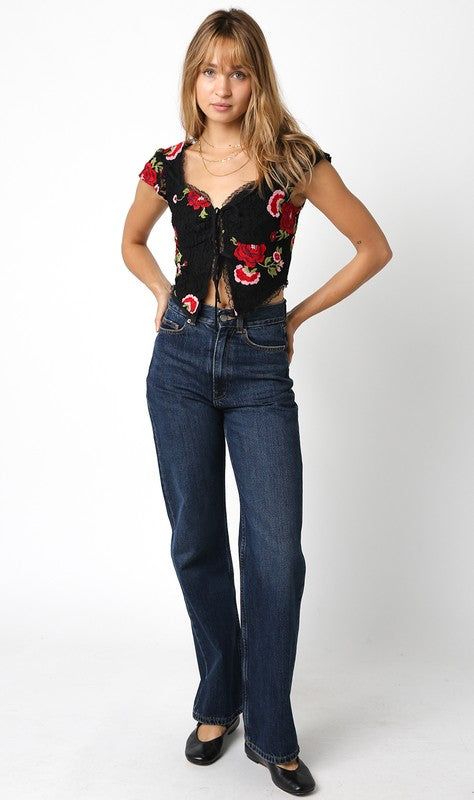 Courtyard Crush Floral Top